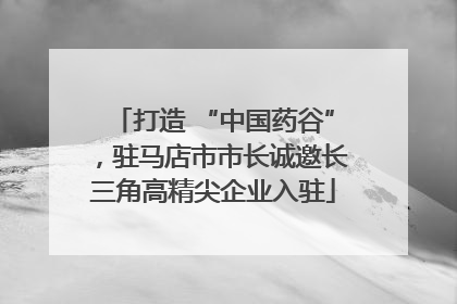 打造 “中国药谷”，驻马店市市长诚邀长三角高精尖企业入驻