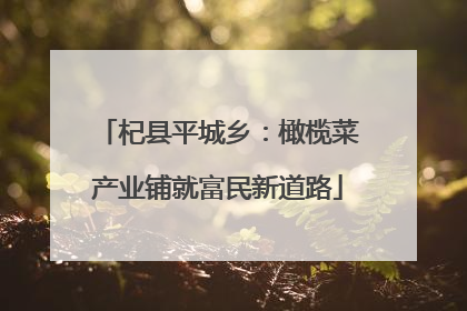 杞县平城乡：橄榄菜产业铺就富民新道路