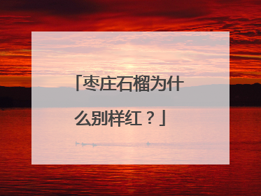枣庄石榴为什么别样红？