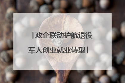 政企联动护航退役军人创业就业转型