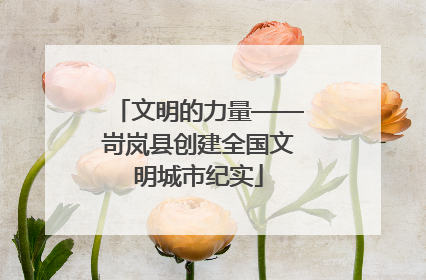 文明的力量——岢岚县创建全国文明城市纪实