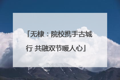 无棣：院校携手古城行 共融双节暖人心