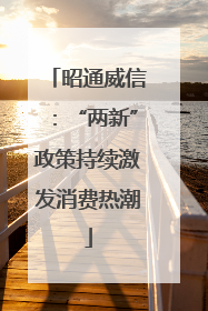 昭通威信：“两新”政策持续激发消费热潮