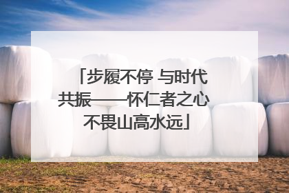 步履不停 与时代共振——怀仁者之心 不畏山高水远