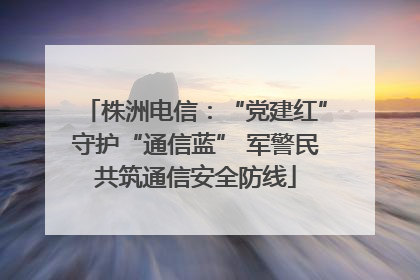 株洲电信：“党建红”守护“通信蓝” 军警民共筑通信安全防线