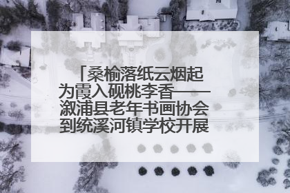 桑榆落纸云烟起 为霞入砚桃李香——溆浦县老年书画协会到统溪河镇学校开展书画进校园活动