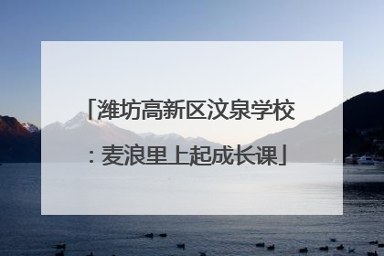 潍坊高新区汶泉学校：麦浪里上起成长课