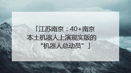 江苏南京：40+南京本土机器人上演现实版的“机器人总动员”