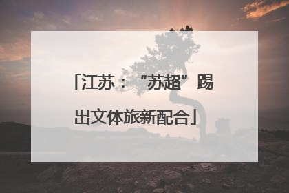 江苏：“苏超”踢出文体旅新配合