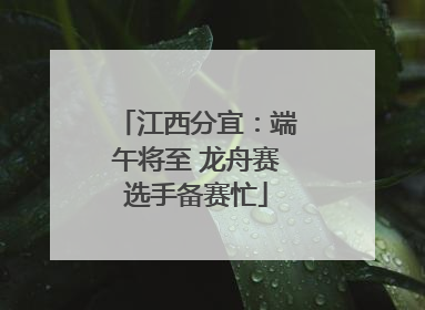 江西分宜：端午将至 龙舟赛选手备赛忙
