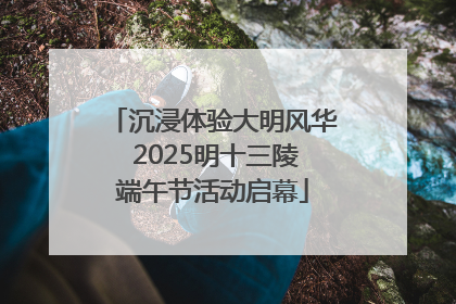 沉浸体验大明风华 2025明十三陵端午节活动启幕