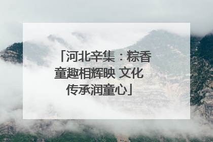 河北辛集：粽香童趣相辉映 文化传承润童心
