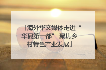 海外华文媒体走进“华夏第一都” 聚焦乡村特色产业发展