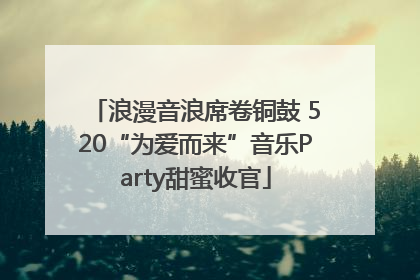 浪漫音浪席卷铜鼓 520“为爱而来”音乐Party甜蜜收官