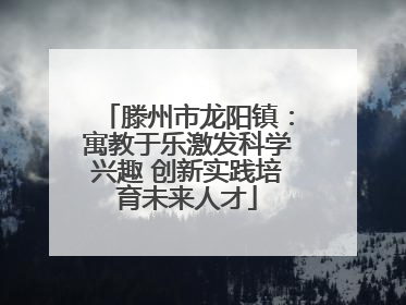 滕州市龙阳镇：寓教于乐激发科学兴趣 创新实践培育未来人才