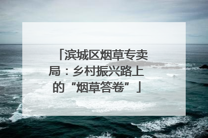 滨城区烟草专卖局：乡村振兴路上的“烟草答卷”