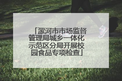 漯河市市场监督管理局城乡一体化示范区分局开展校园食品专项检查