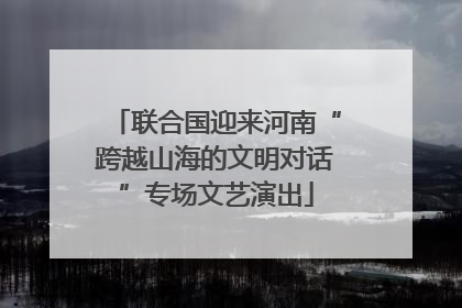 联合国迎来河南“跨越山海的文明对话”专场文艺演出