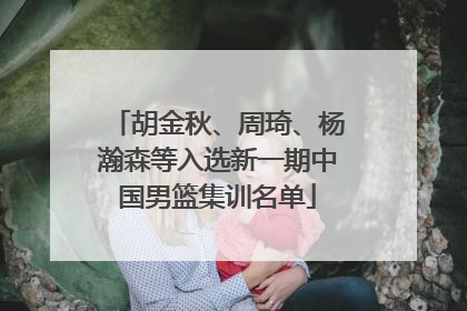 胡金秋、周琦、杨瀚森等入选新一期中国男篮集训名单