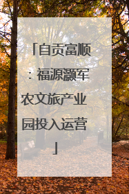 自贡富顺：福源灏军农文旅产业园投入运营