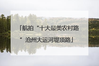 航拍“十大最美农村路”沧州大运河堤顶路