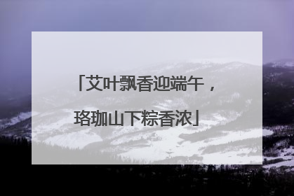 艾叶飘香迎端午，珞珈山下粽香浓