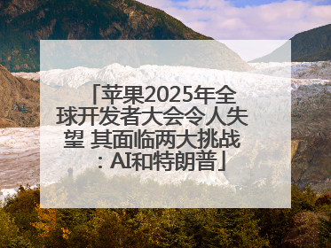 苹果2025年全球开发者大会令人失望 其面临两大挑战：AI和特朗普
