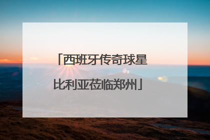 西班牙传奇球星 比利亚莅临郑州