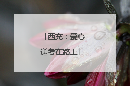 西充：爱心送考在路上
