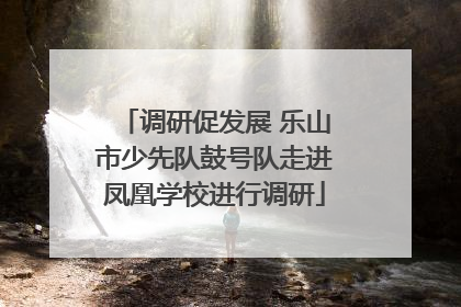 调研促发展 乐山市少先队鼓号队走进凤凰学校进行调研
