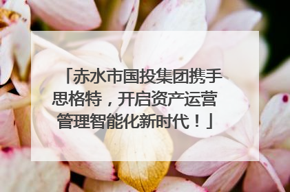 赤水市国投集团携手思格特，开启资产运营管理智能化新时代！