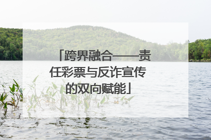 跨界融合——责任彩票与反诈宣传的双向赋能