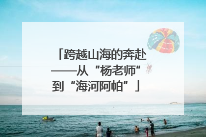 跨越山海的奔赴——从“杨老师”到“海河阿帕”
