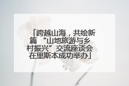 跨越山海，共绘新篇 “山地旅游与乡村振兴”交流座谈会在里斯本成功举办