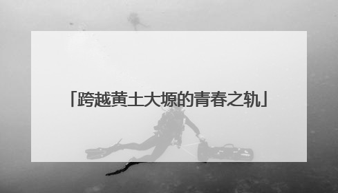 跨越黄土大塬的青春之轨