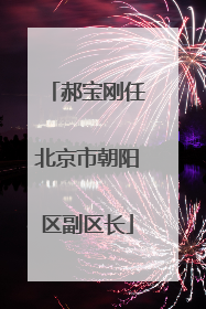 郝宝刚任北京市朝阳区副区长