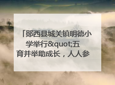 郧西县城关镇明德小学举行"五育并举助成长，人人参与逐梦行"庆六一活动