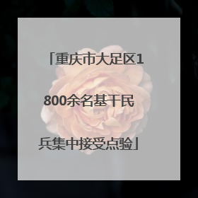 重庆市大足区1800余名基干民兵集中接受点验