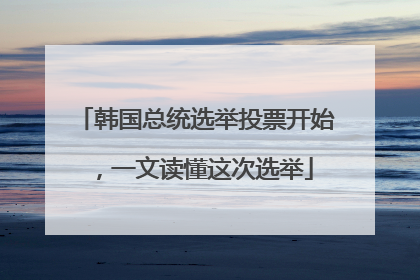 韩国总统选举投票开始，一文读懂这次选举