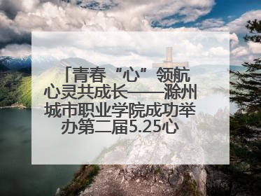 青春“心”领航 心灵共成长——滁州城市职业学院成功举办第二届5.25心理嘉年华活动