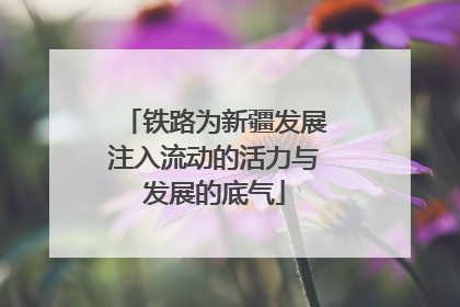 铁路为新疆发展注入流动的活力与发展的底气