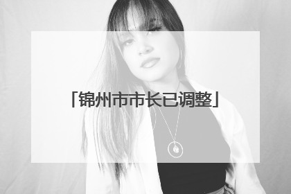 锦州市市长已调整