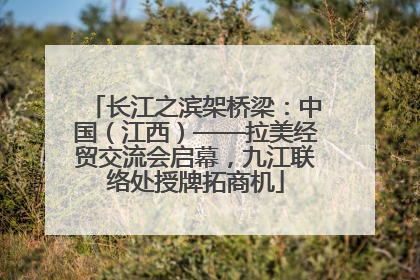 长江之滨架桥梁：中国（江西）——拉美经贸交流会启幕，九江联络处授牌拓商机