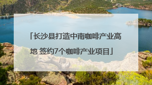 长沙县打造中南咖啡产业高地 签约7个咖啡产业项目