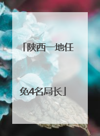陕西一地任免4名局长
