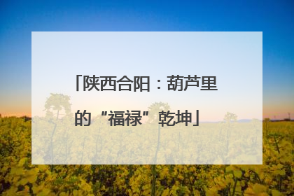 陕西合阳：葫芦里的“福禄”乾坤