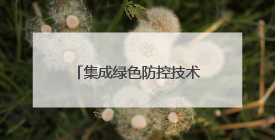 集成绿色防控技术助力小麦稳产增收