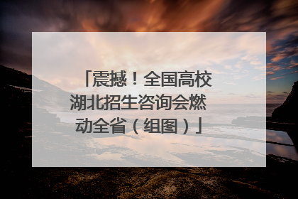 震撼！全国高校湖北招生咨询会燃动全省（组图）