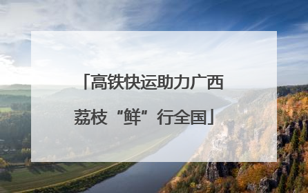 高铁快运助力广西荔枝“鲜”行全国