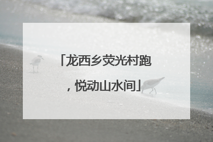 龙西乡荧光村跑，悦动山水间